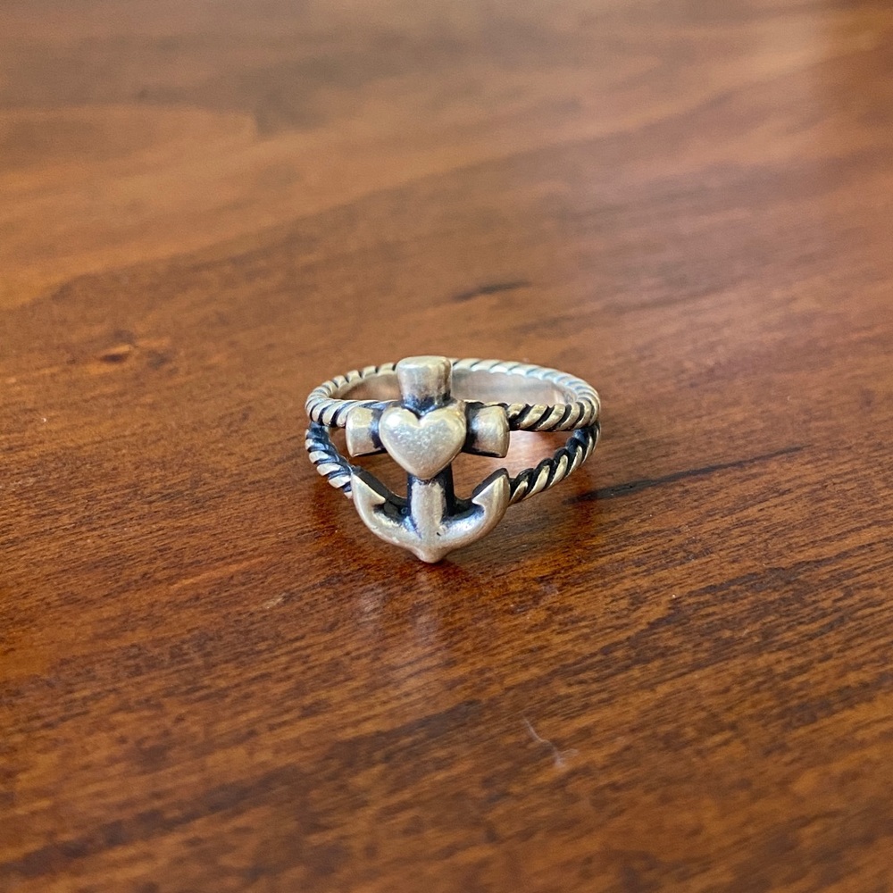 Faith, Hope and Love Twisted Rope Ring